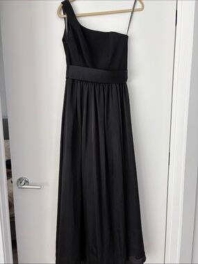 long one-shoulder bridesmaid dress with ruffles white by vera wang White by Vera Wang | Dresses | White By Vera Wang One Shoulder Bridesmaid  Dress With Ruffles In Ballet